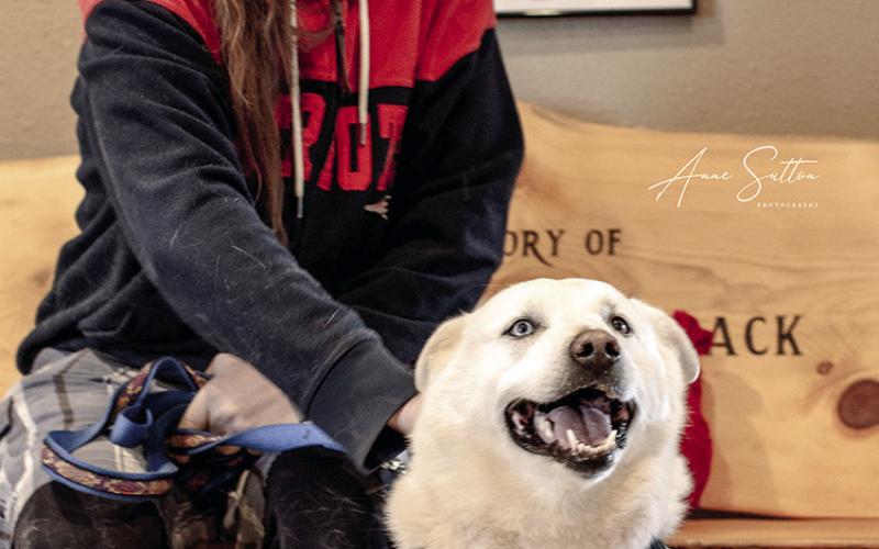During an adoption event this past weekend, a dog named Juno, which had been at BMHS for nearly four years, was adopted out to a new home. Submitted photo